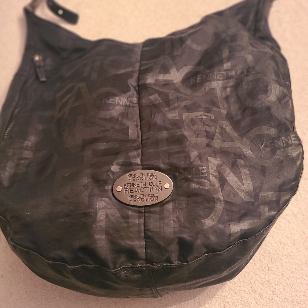 Reaction Kenneth Cole Black Hobo Bag